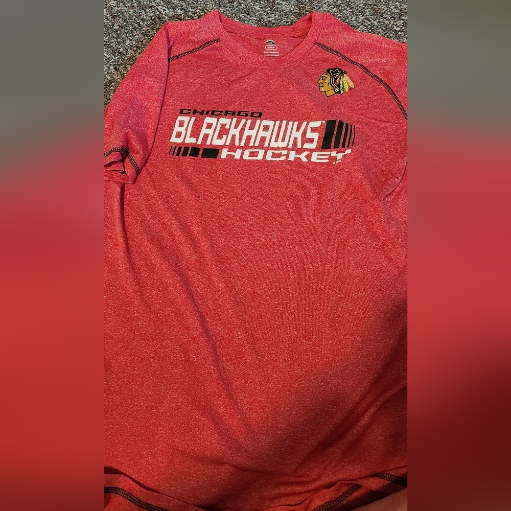 Red Chicago Blackhawks Tshirt